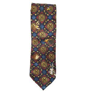 Looney Tunes Mania neck tie, Taz, Daffy, Buggs, Marvin Martian‎ Cartoon Mens